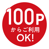 100Pからご利用OK!